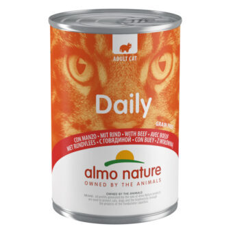 24x400g Almo Nature Daily Menu marha nedves macskatáp - Kisállat kiegészítők webáruház - állateledelek