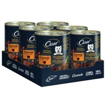 12x400g Cesar Natural Goodness Pulyka & szuperélemiszerek nedves kutyatáp - Kisállat kiegészítők webáruház - állateledelek