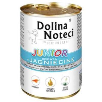 24x400g Dolina Noteci Premium Junior nedves kutyatáp- Bárány - Kisállat kiegészítők webáruház - állateledelek