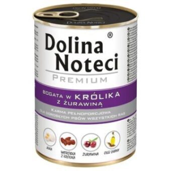 24x400g Dolina Noteci Premium nedves kutyatáp- Nyúl & áfonya - Kisállat kiegészítők webáruház - állateledelek