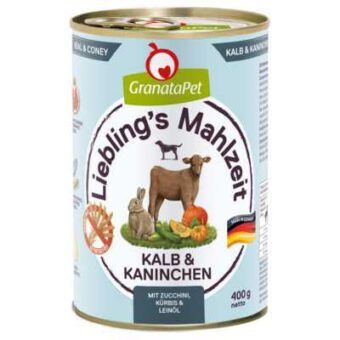 24x400g Granatapet Liebling's Mahlzeit Borjú & nyúl nedves kutyatáp - Kisállat kiegészítők webáruház - állateledelek