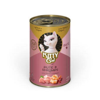 24x400g Kitty Cat Adult Pate Pulyka & garnélarák nedves macskatáp - Kisállat kiegészítők webáruház - állateledelek