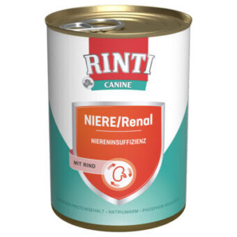 24x400g RINTI Canine Niere/Renal marha nedves kutyatáp - Kisállat kiegészítők webáruház - állateledelek