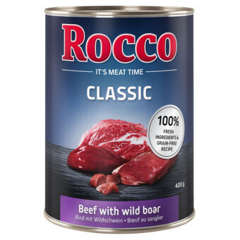 24x400g Rocco Classic nedves kutyatáp- Marha & vaddisznó - Kisállat kiegészítők webáruház - állateledelek