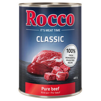 24x400g Rocco Classic nedves kutyatáp- Marha - Kisállat kiegészítők webáruház - állateledelek