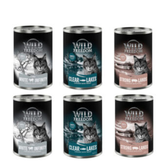 24x400g Wild Freedom Adult nedves macskatáp-Mix III: White Infintiy