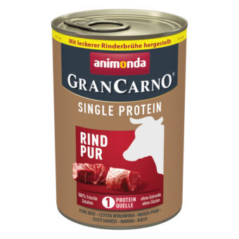 24x400g animonda GranCarno Adult Single Protein nedves kutyatáp- Marha Pur - Kisállat kiegészítők webáruház - állateledelek