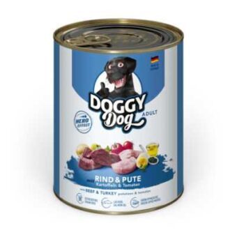 24x800g Doggy Dog Adult Marha & pulyka nedves kutyaeledel - Kisállat kiegészítők webáruház - állateledelek