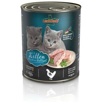 24x800g Leonardo All Meat Kitten szárnyas nedves macskatáp - Kisállat kiegészítők webáruház - állateledelek