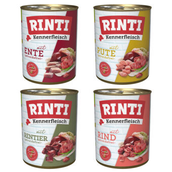 24x800g RINTI ínyenceknek nedves kutyatáp-Adult mix II: marha