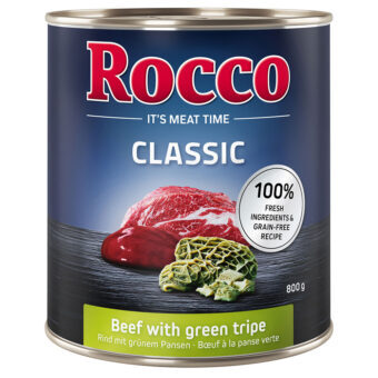 24x800g Rocco Classic nedves kutyatáp- Marha & pacal - Kisállat kiegészítők webáruház - állateledelek