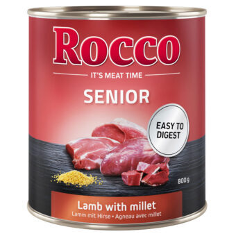 24x800g Rocco Senior nedves kutyatáp vegyes csomag: 12x szárnyas + 12 x bárány - Kisállat kiegészítők webáruház - állateledelek