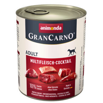 12x800g animonda GranCarno Original Adult Multi-húskoktél nedves kutyatáp - Kisállat kiegészítők webáruház - állateledelek