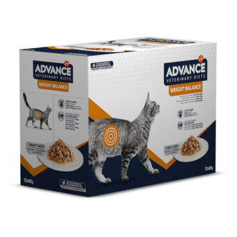 24x85g Advance Veterinary Diets Feline Weight Balance nedves macskatáp 20+4 ingyen - Kisállat kiegészítők webáruház - állateledelek