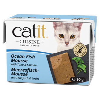 24x90g Catit Cuisine Mousse Tonhal & lazac nedves macskaeledel - Kisállat kiegészítők webáruház - állateledelek