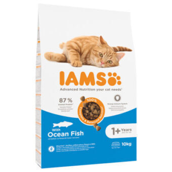 2x10kg Iams for Vitality száraz macskatáp- Adult tengeri hal - Kisállat kiegészítők webáruház - állateledelek