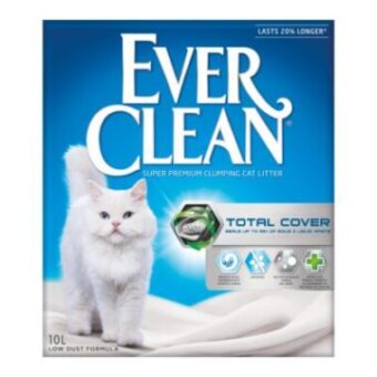 2x10l Ever Clean® Total Cover csomósodó macskaalom parfümmentes - Kisállat kiegészítők webáruház - állateledelek