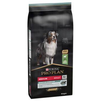 2x14kg PURINA PRO PLAN Medium Adult Sensitive Digestion bárány & rizs száraz kutyatáp - Kisállat kiegészítők webáruház - állateledelek