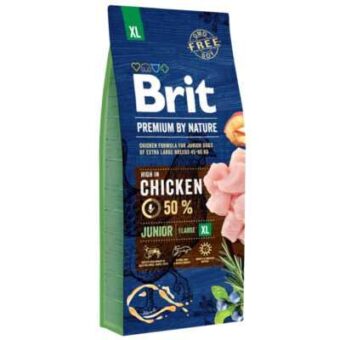 2x15kg Brit Premium by Nature Junior XL száraz kutyatáp - Kisállat kiegészítők webáruház - állateledelek