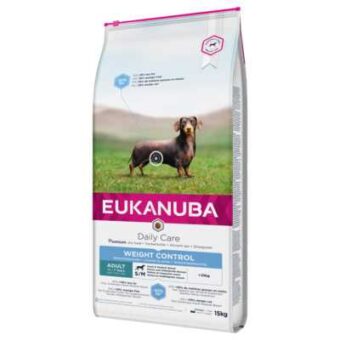 15kg Eukanuba Daily Care Weight Control Small/Medium Adult száraz kutyatáp 10% árengedménnyel - Kisállat kiegészítők webáruház - állateledelek