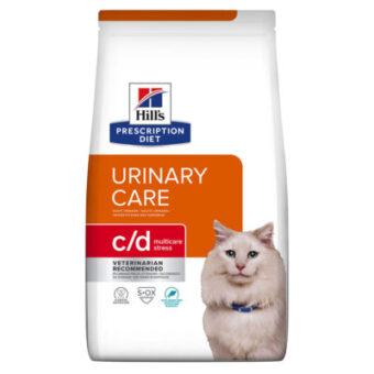 2x3kg Hill's Prescription Diet Feline száraz macskatáp- c/d Urinary Stress Urinary Care tengeri hal (2 x 3 kg) - Kisállat kiegészítők webáruház - állateledelek