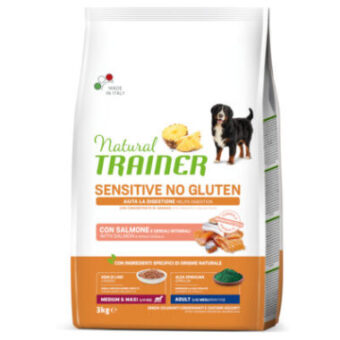 2x3kg Natural Trainer Sensitive No Gluten Adult lazac száraz kutyatáp - Kisállat kiegészítők webáruház - állateledelek