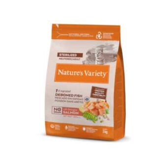 2x3kg Nature's Variety Selected Sterilised norvég lazac száraz macskatáp - Kisállat kiegészítők webáruház - állateledelek