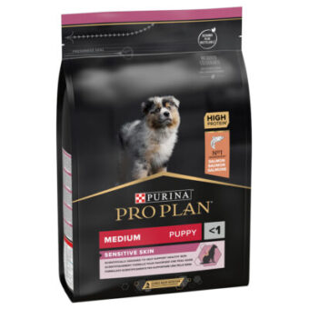 2x3kg PURINA PRO PLAN Medium Puppy Sensitive Skin száraz kutyatáp - Kisállat kiegészítők webáruház - állateledelek