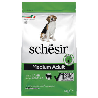 2x3kg Schesir Dog Medium Adult bárány száraz kutyatáp - Kisállat kiegészítők webáruház - állateledelek