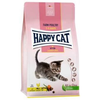 2x4kg Happy Cat Young Kitten szárnyas száraz macskatáp - Kisállat kiegészítők webáruház - állateledelek