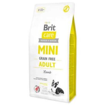 7kg Brit Care Mini Grain Free Adult Lamb száraz kutyatáp - Kisállat kiegészítők webáruház - állateledelek