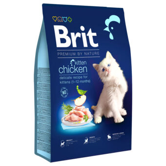 2x8kg Brit Premium by Nature Cat Kitten chicken száraz macskatáp - Kisállat kiegészítők webáruház - állateledelek