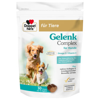 2x90g Doppelherz Joint Complex for Dogs Kiegészítő táplálék kutyáknak - Kisállat kiegészítők webáruház - állateledelek