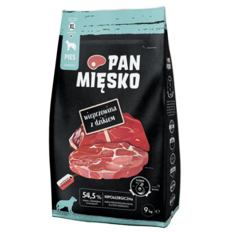 9kg Pan Mięsko XL sertés és vaddisznó száraz kuytatáp - Kisállat kiegészítők webáruház - állateledelek