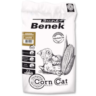 35 l (kb. 22 kg) Benek Super Corn Cat Golden macskaalom - Kisállat kiegészítők webáruház - állateledelek