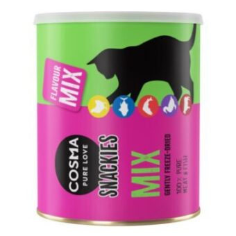 3x150g Cosma Snackies maxi tubus mix 6 fajtával csomagban - Kisállat kiegészítők webáruház - állateledelek