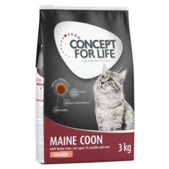 3x3kg Concept for Life Maine Coon Adult lazac gabonamentes száraz macskatáp - Kisállat kiegészítők webáruház - állateledelek