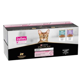 80x85g PURINA PRO PLAN Delicate Digestion Adult nedves macskatáp - Kisállat kiegészítők webáruház - állateledelek