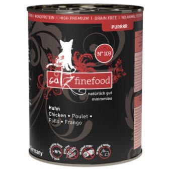 4800g catz finefood Purrrr nedves macskatáp- No. 103 csirke - Kisállat kiegészítők webáruház - állateledelek