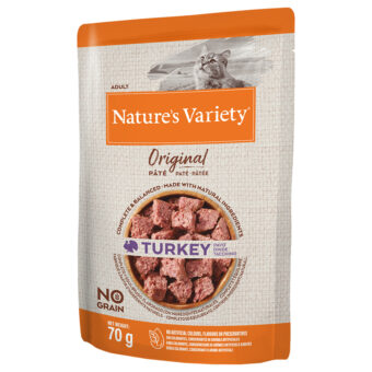 48x70g Nature's Variety Original Paté No Grain pulyka nedves macskatáp 38+10 ingyen - Kisállat kiegészítők webáruház - állateledelek