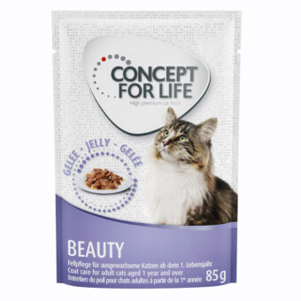 48x85g Concept for Life Beauty nedves macskatáp aszpikban - Kisállat kiegészítők webáruház - állateledelek