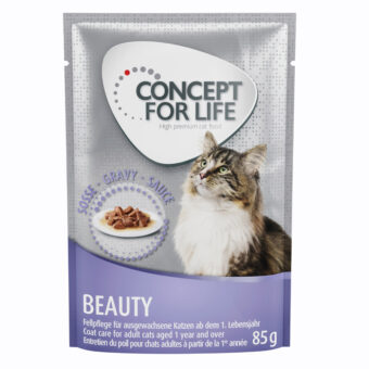 48x85g Concept for Life Beauty nedves macskatáp szószban - Kisállat kiegészítők webáruház - állateledelek