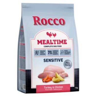 5x1kg  Rocco Mealtime Sensitive - pulyka & csirke száraz kutyatáp - Kisállat kiegészítők webáruház - állateledelek