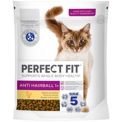 6x750g Perfect Fit Anti Hairball 1+ csirke száraz macskatáp - Kisállat kiegészítők webáruház - állateledelek