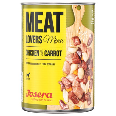 6x800g Josera Meatlovers Menü Csirke & sárgarépa nedves kutyatáp - Kisállat kiegészítők webáruház - állateledelek