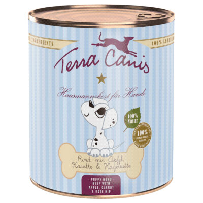 12x800g Terra Canis Puppy Menue Marha