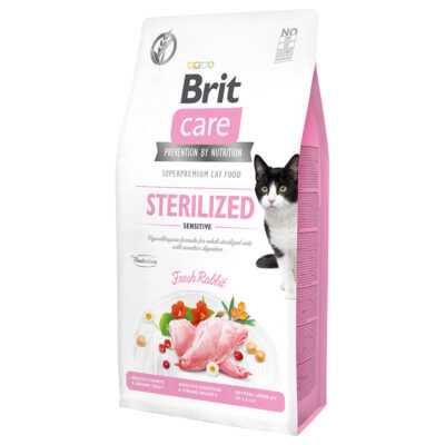 2x7kg Brit Care Grain-Free Sterilized Sensitive száraz macskatáp - Kisállat kiegészítők webáruház - állateledelek