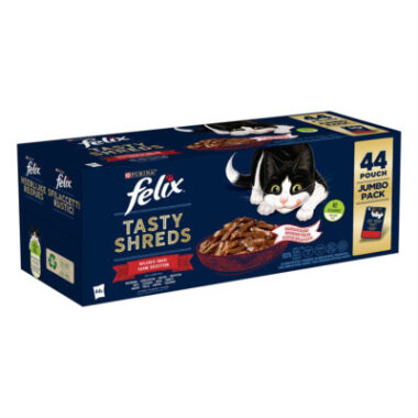 88x80g Felix "Tasty Shreds" Farm Selection nedves macskatáp - Kisállat kiegészítők webáruház - állateledelek