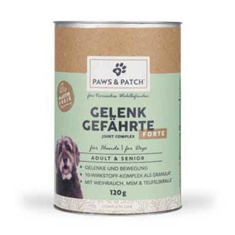 Gazdaságos csomag: 2x 120g PAWS & PATCH Joint Companion Forte Adult & Senior étrendkiegészítő kutyáknak - Kisállat kiegészítők webáruház - állateledelek