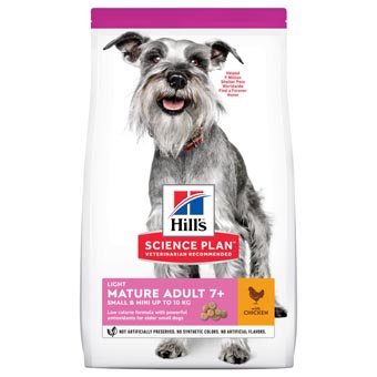 Hill's Canine gazdaságos csomag - Mature Adult 7+ Small & Mini Light csirke (2 x 2